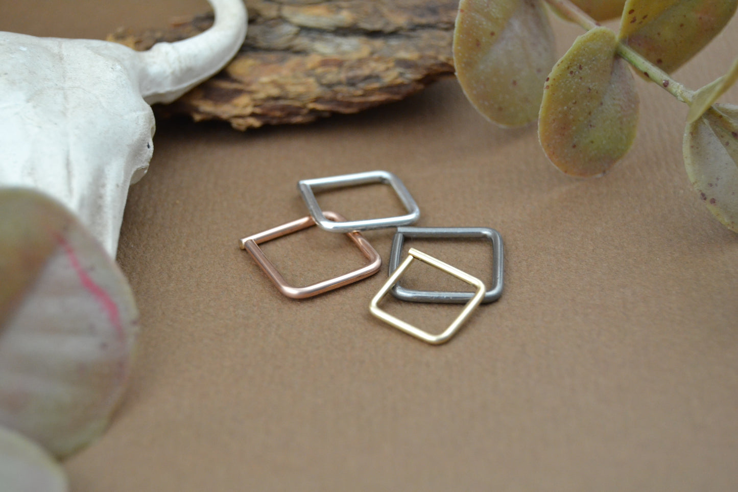 14ga Square Seamless Nipple Ring