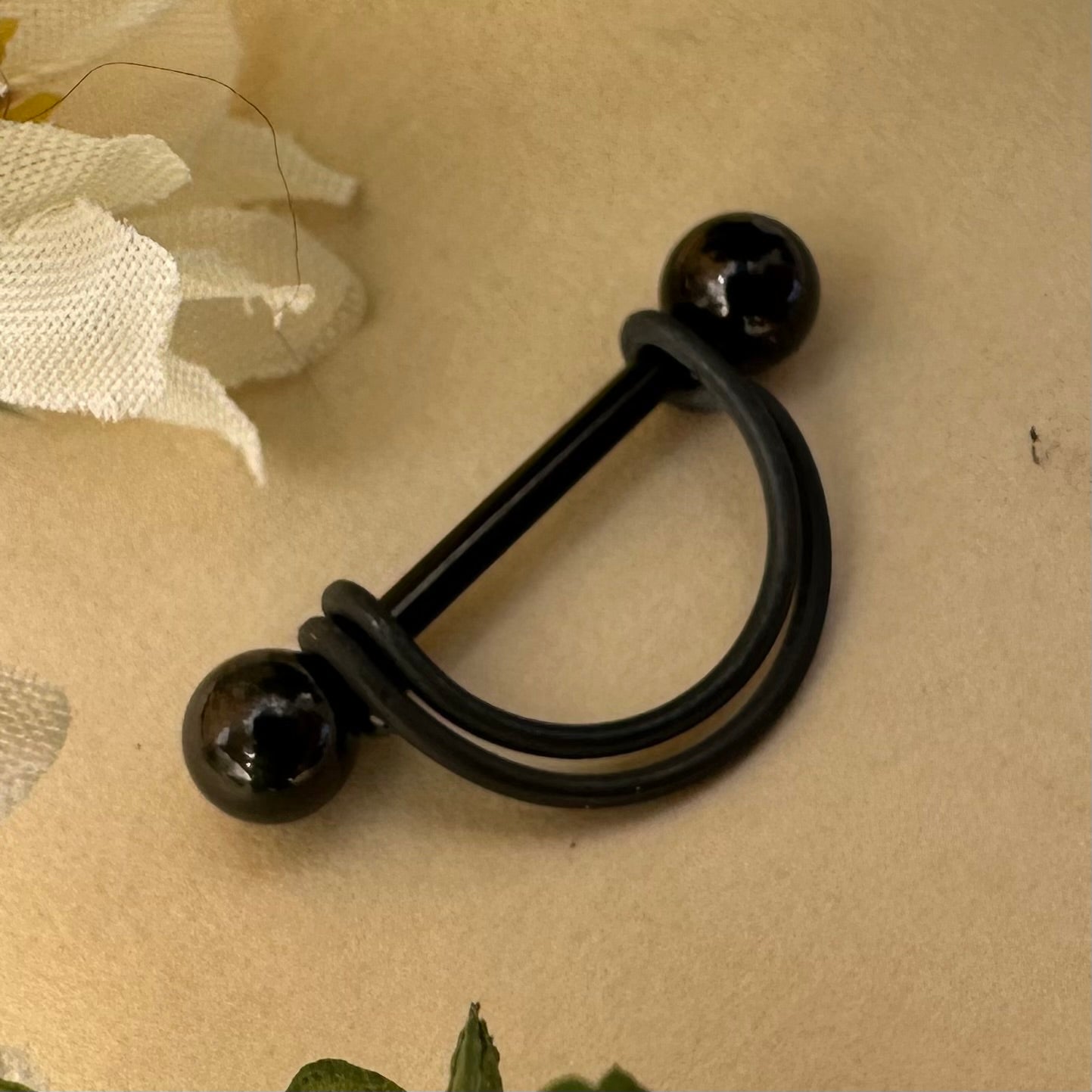 Double Banded Smooth Nipple Ring 316L Stainless Steel - 1pc
