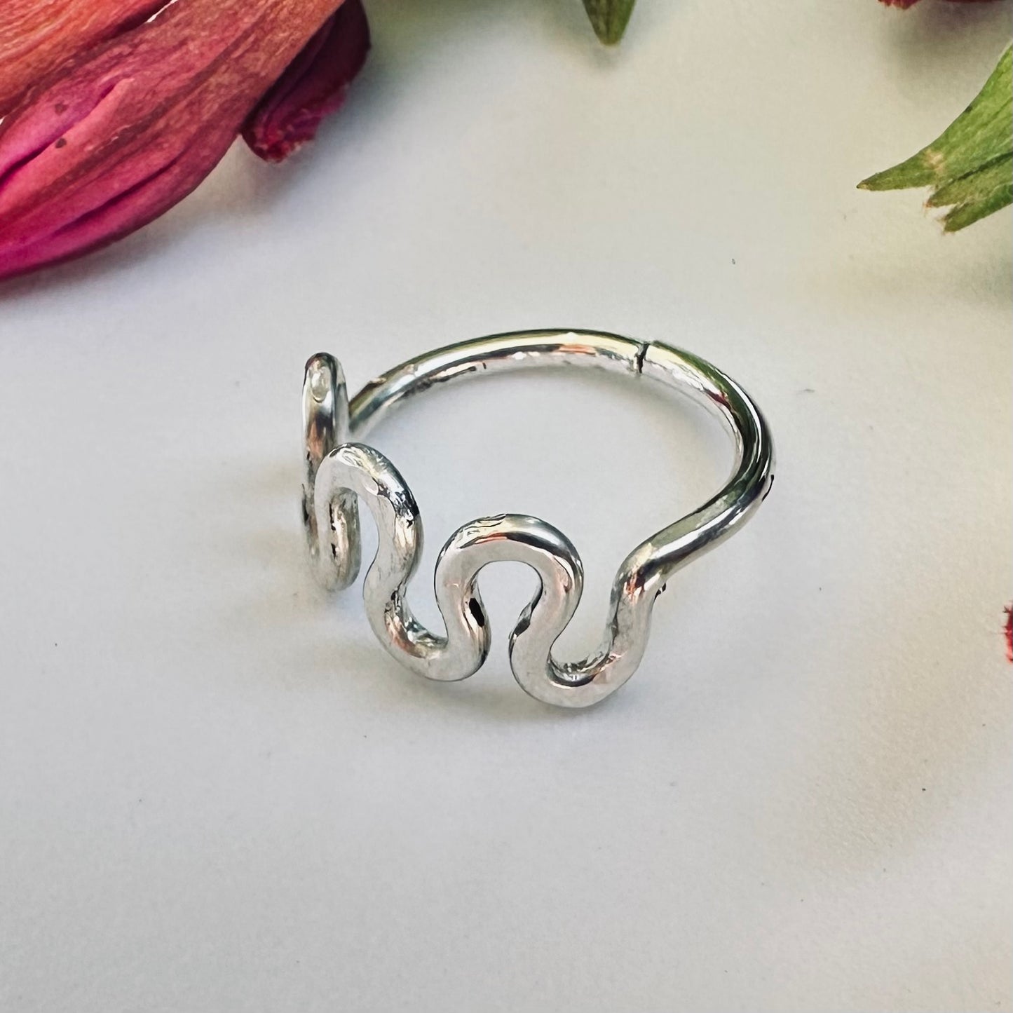 Squiggly Cartilage Hoop - 22ga 20ga 18ga 16ga 14ga