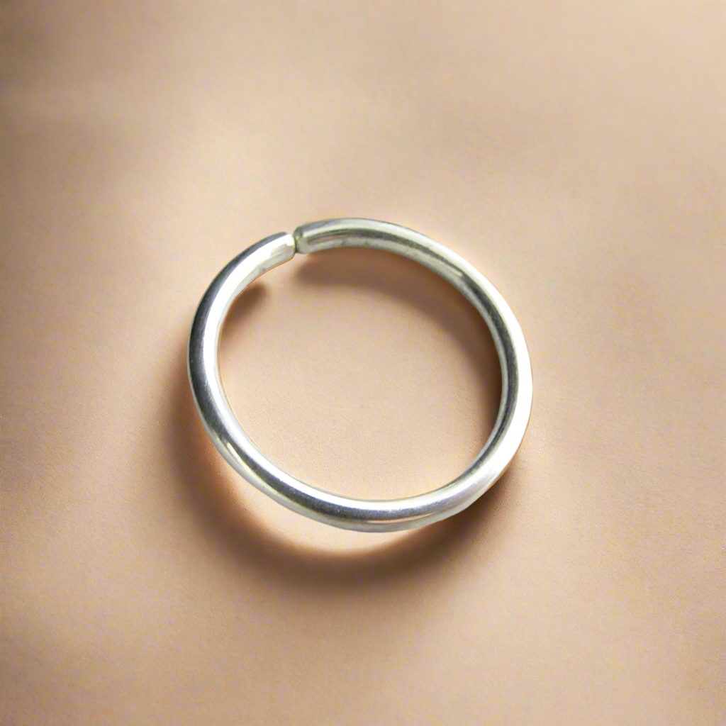 16ga 14k White Gold Cartilage Earring