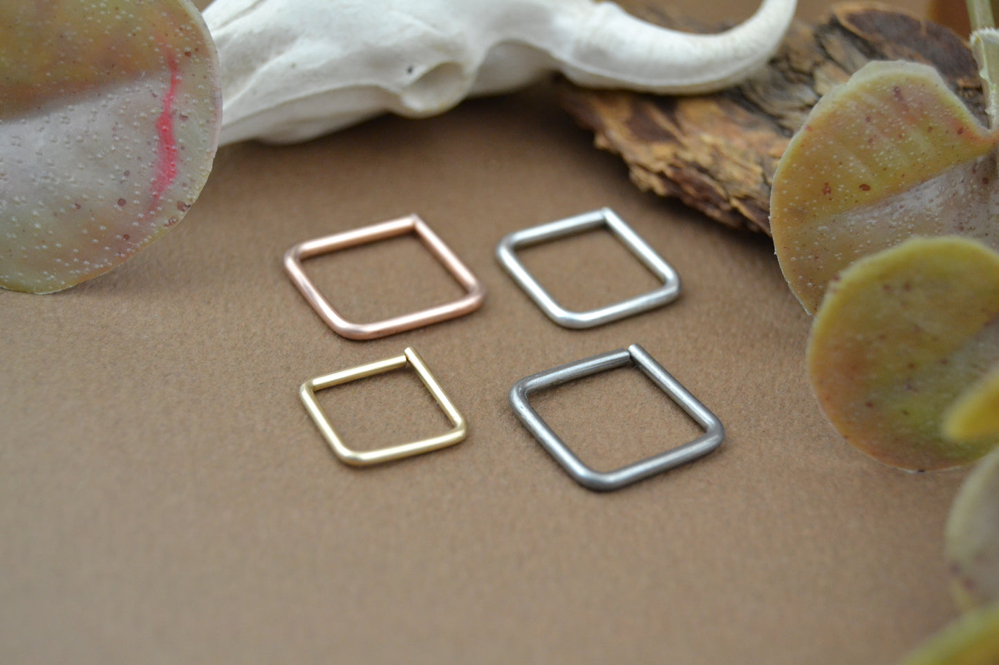 14ga Square Seamless Nipple Ring