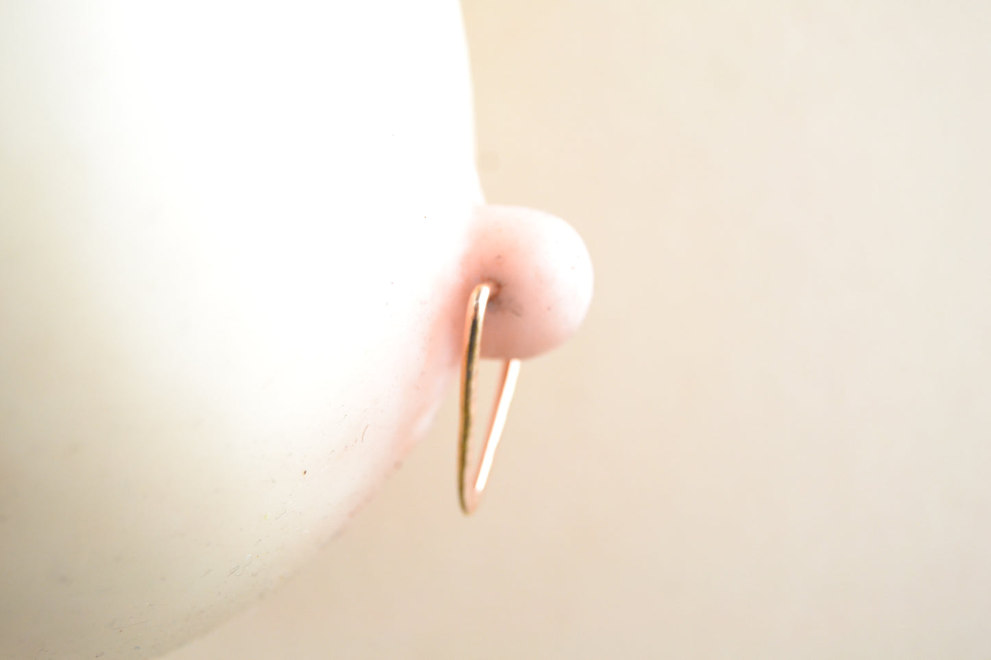 V Textured Nipple Ring - 1pc