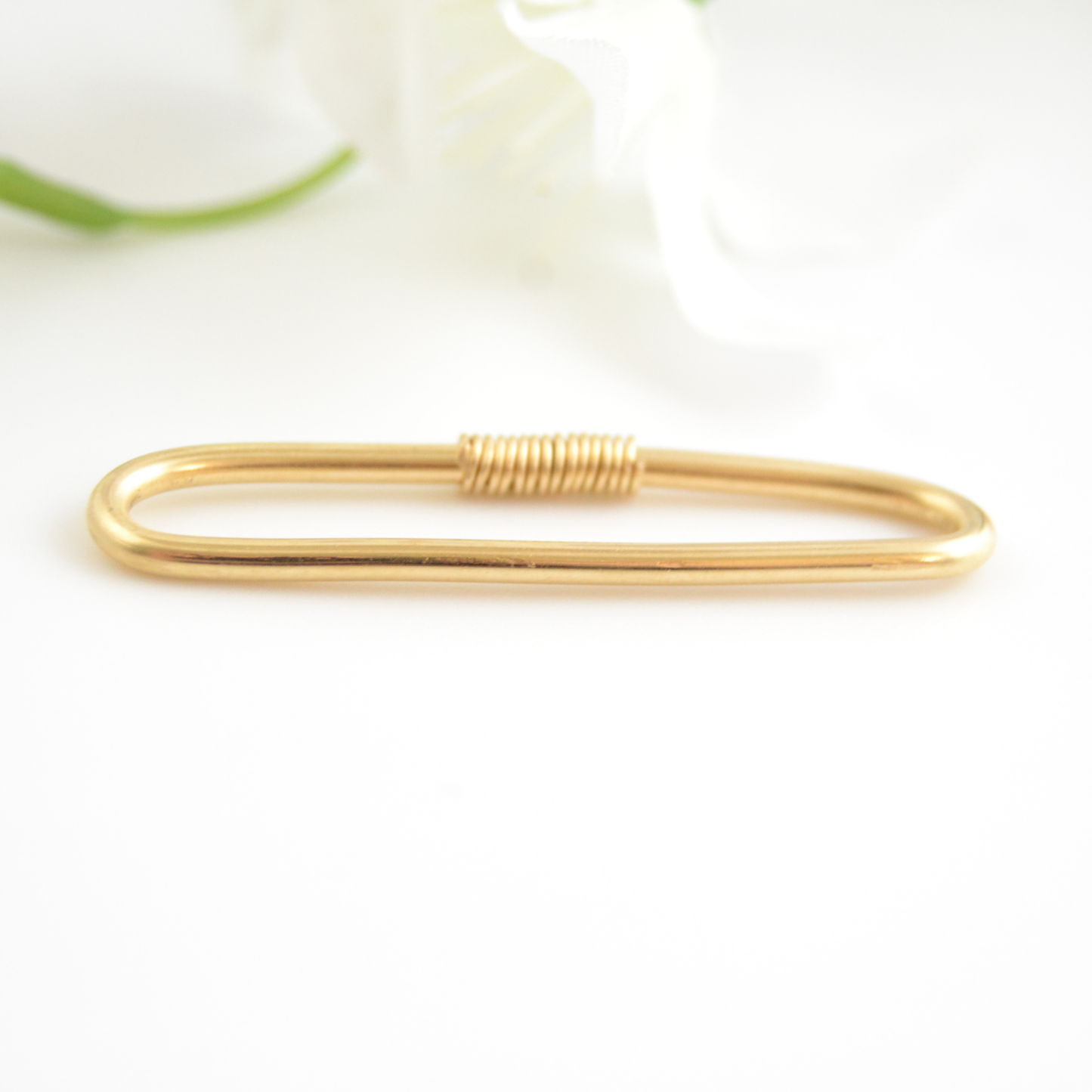 12ga 14k Yellow Gold Pierced Industrial Ear Bar