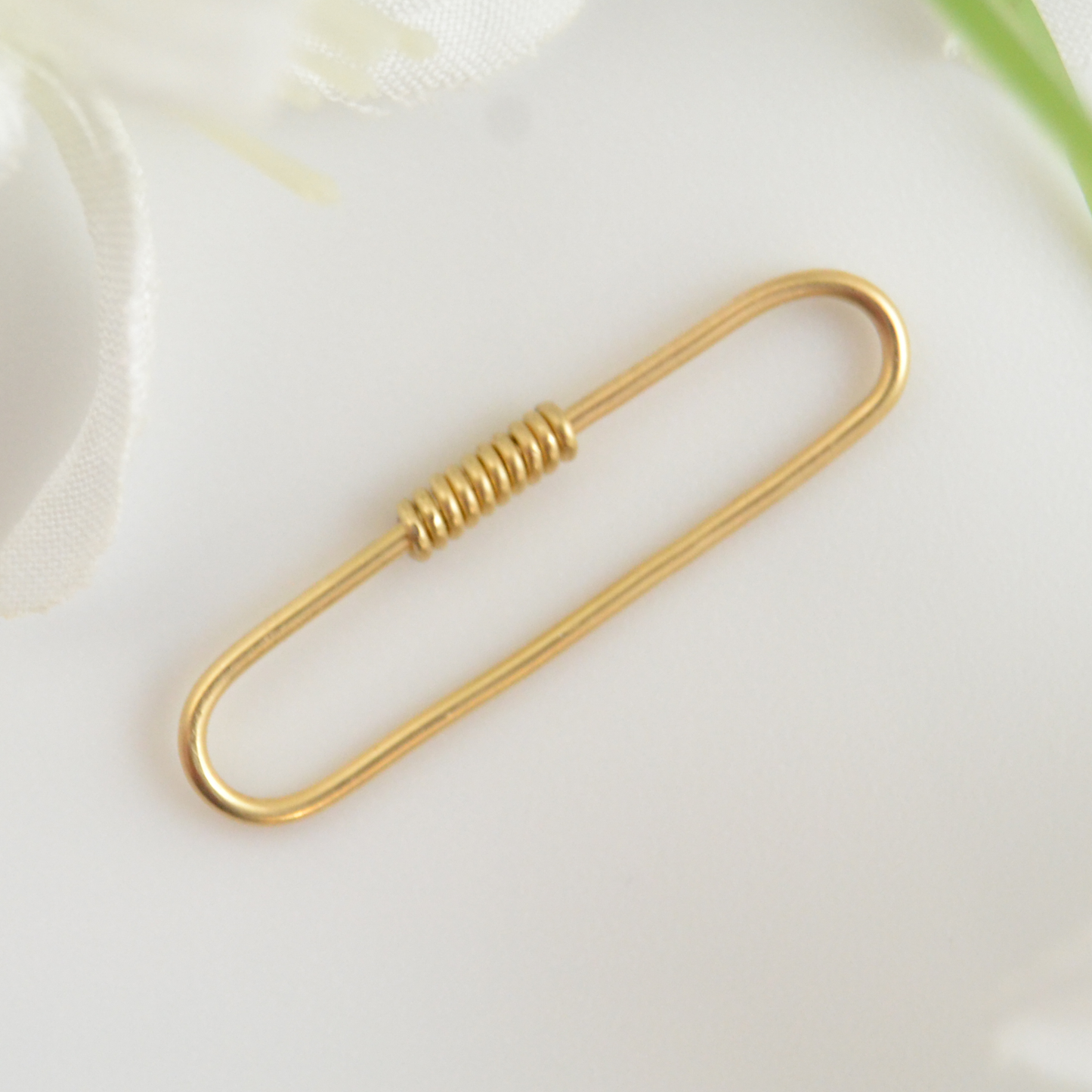 Simple Pierced Industrial Ear Bar - 18ga