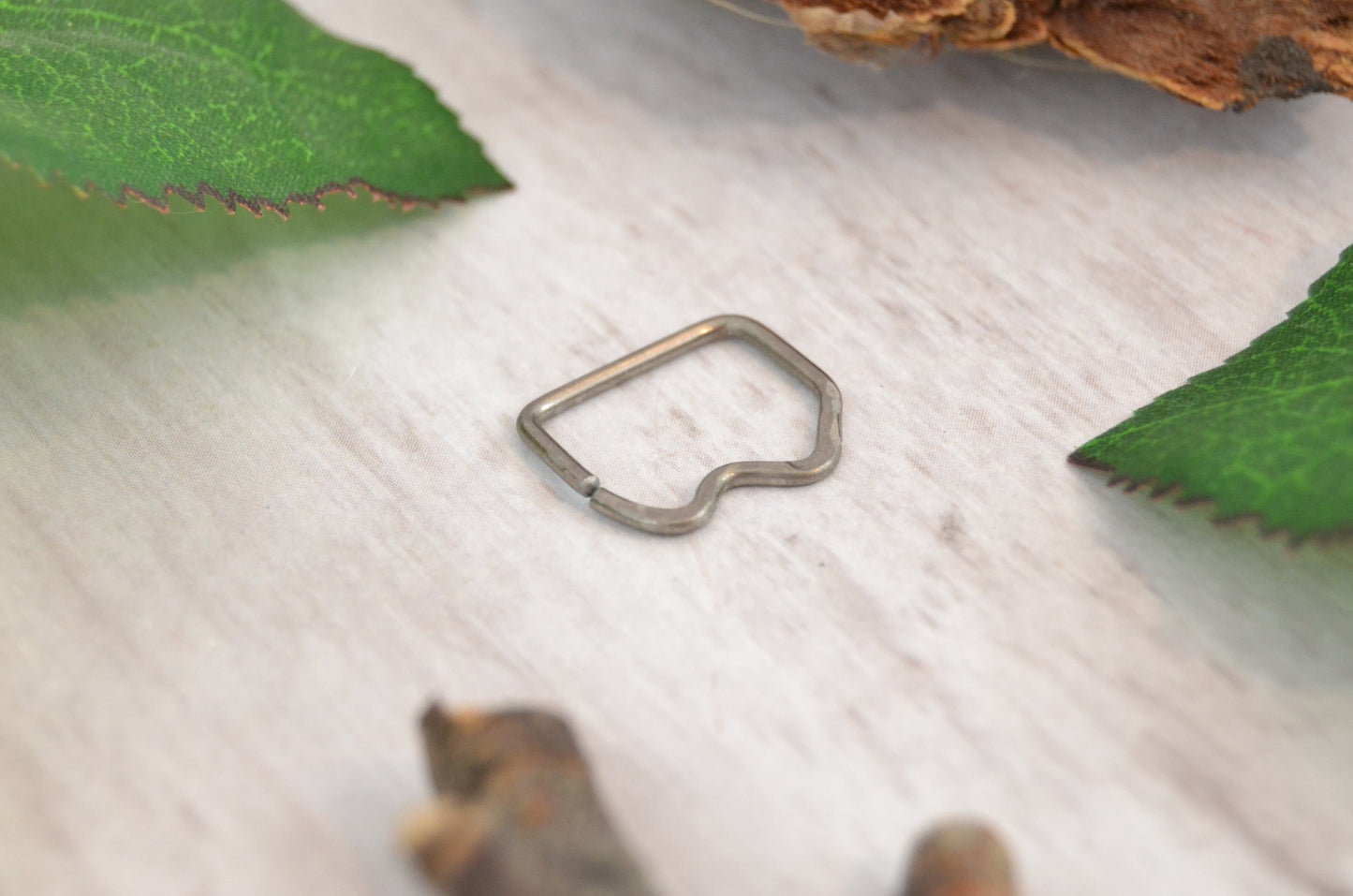 Mountain Niobium Textured Seamless Nipple Ring
