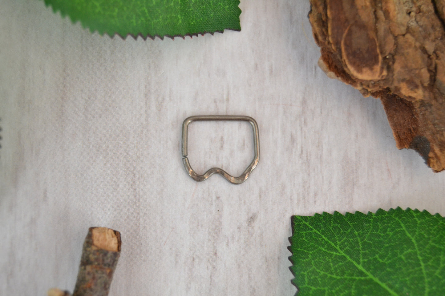 Mountain Niobium Textured Seamless Nipple Ring