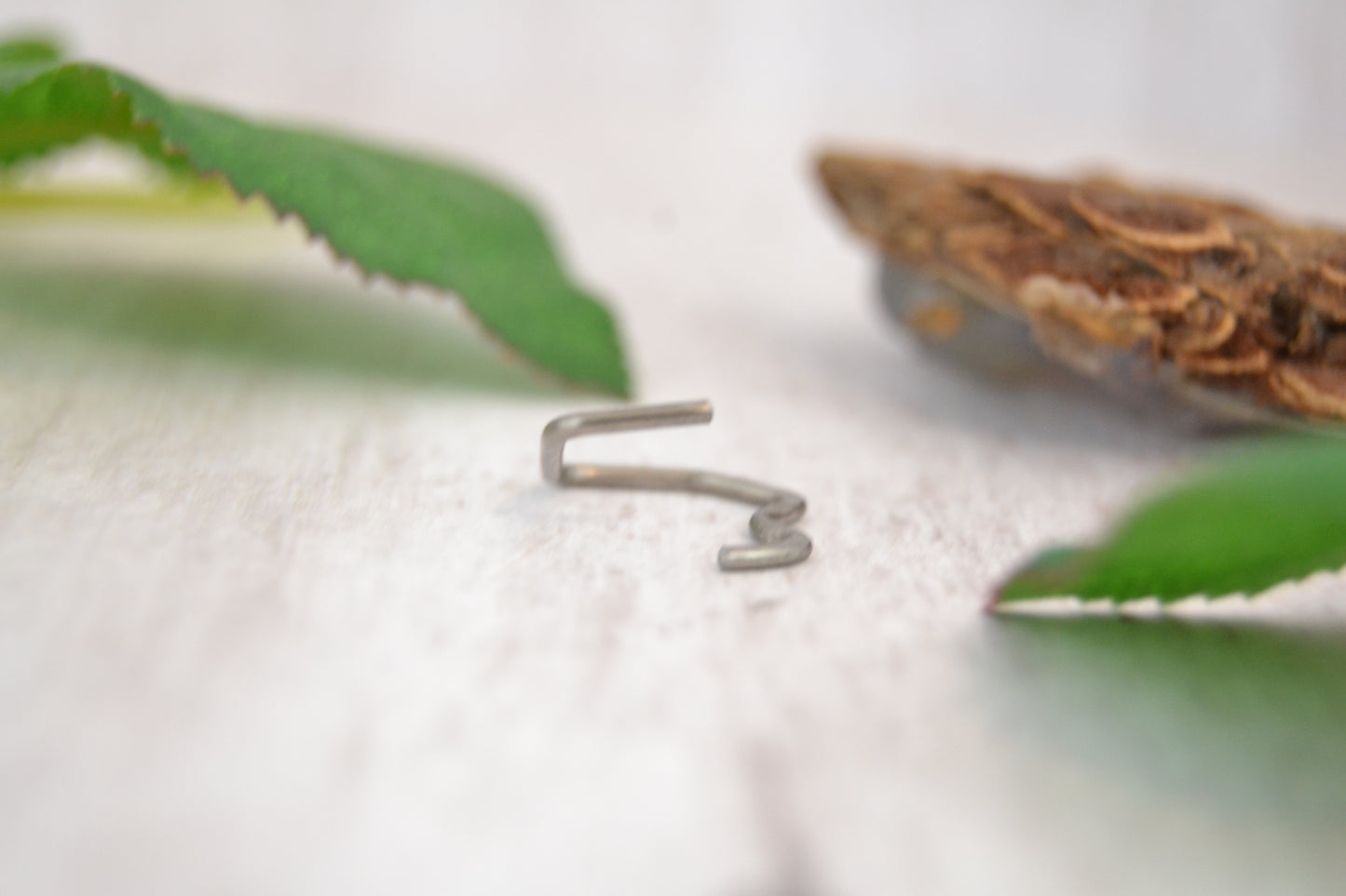 Mountain Niobium Textured Seamless Nipple Ring