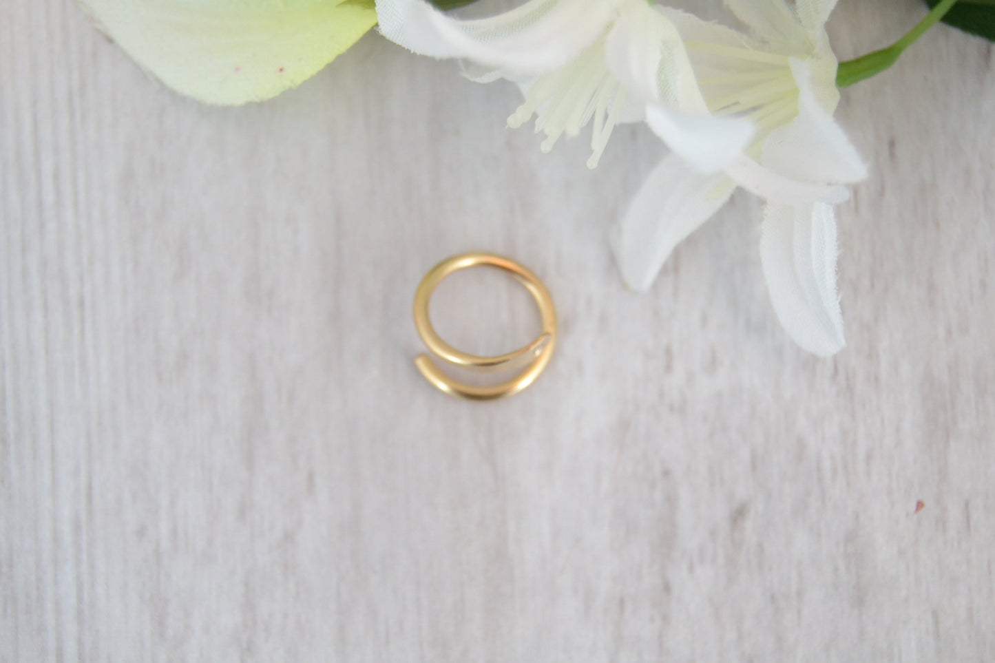 Love Yellow Gold Fill Spiral Belly Ring
