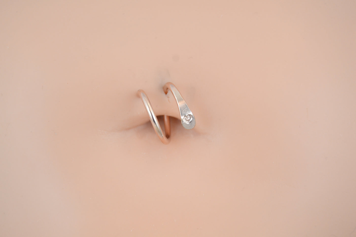 Love Rose Gold Fill Spiral Belly Ring
