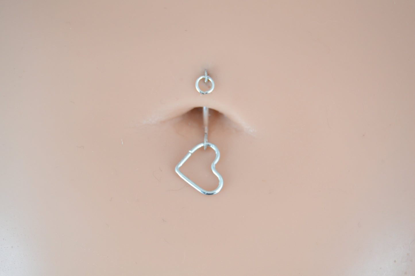 Heart Dangle 14k Gold Belly Ring