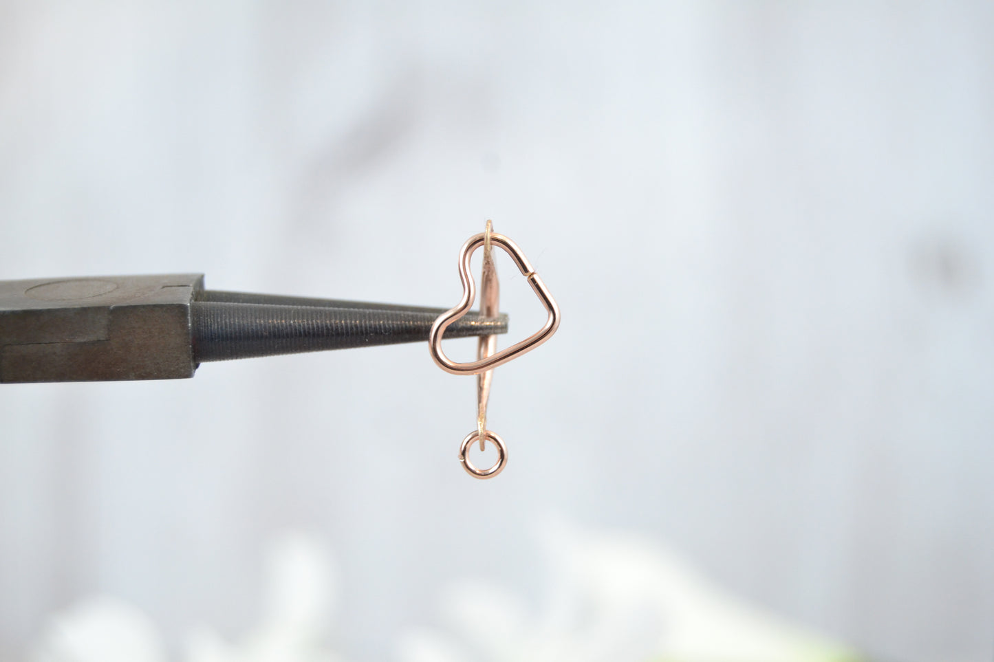 Heart Dangle 14k Gold Belly Ring