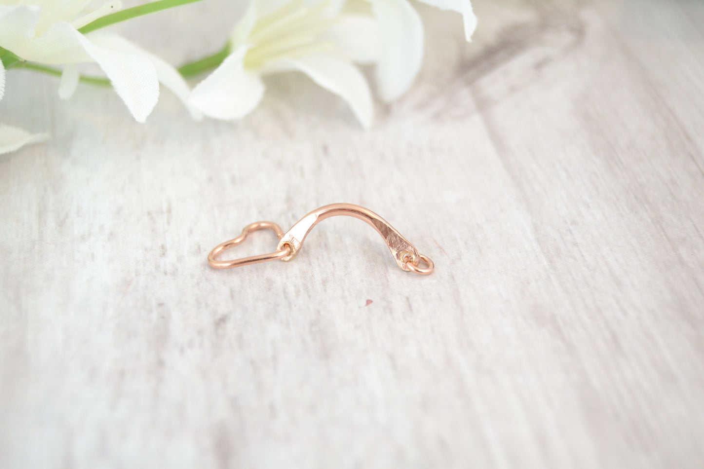 Heart Dangle 14k Gold Belly Ring