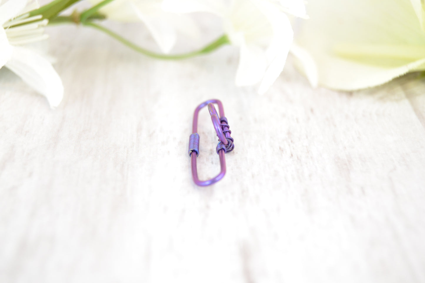 Heart Seamless Industrial Bar - Niobium, Purple