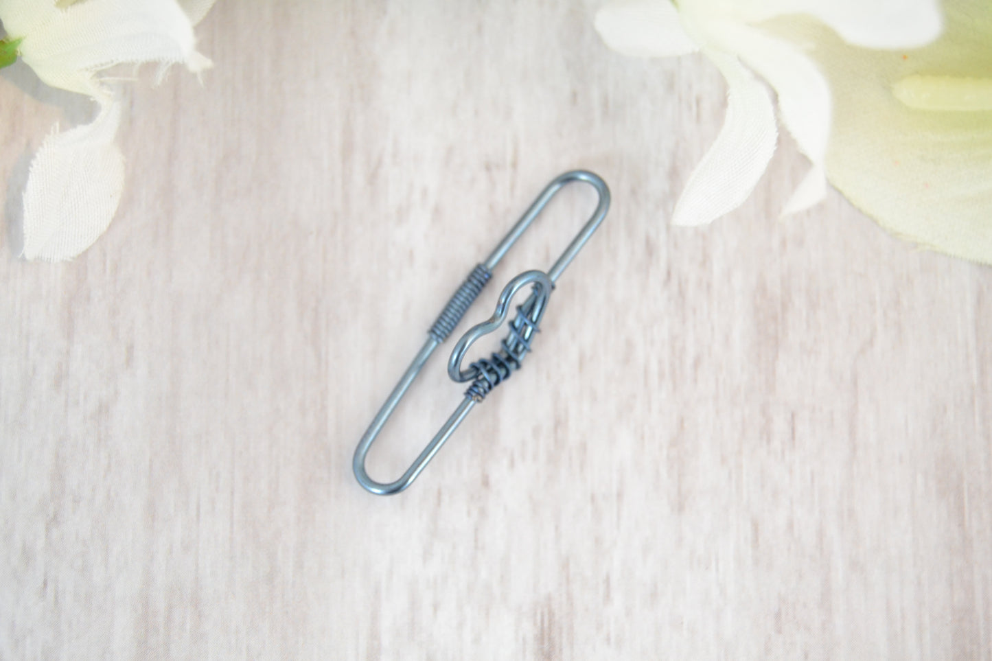 Heart Seamless Industrial Bar - Niobium, Blue