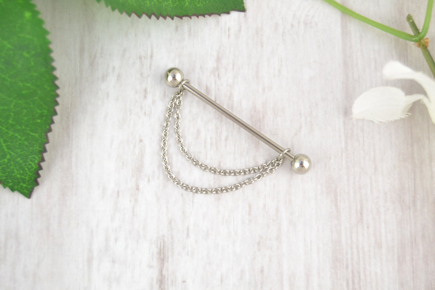 Chain 316L Stainless Steel Layered Cable Industrial Barbell