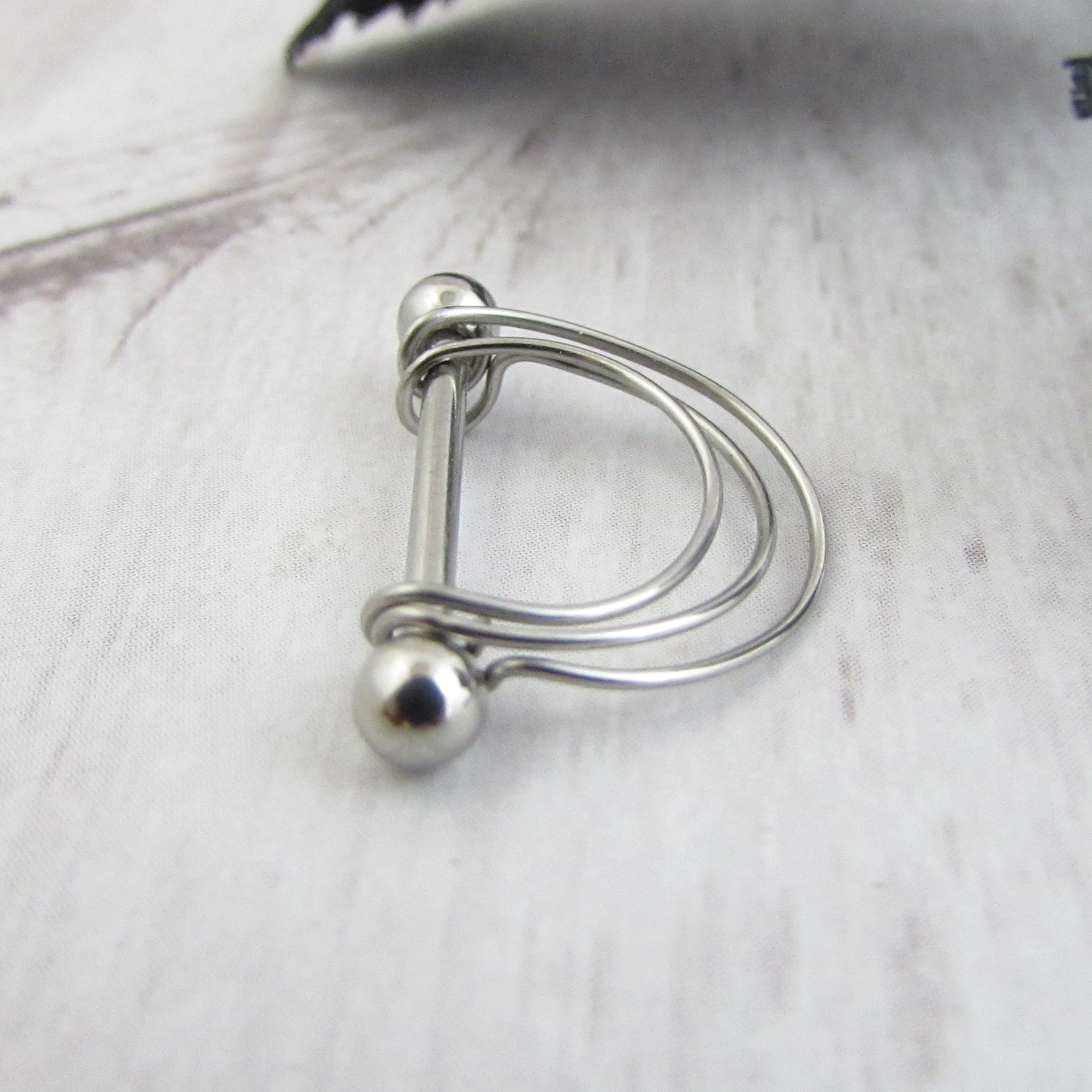 Triple Banded 316L Stainless Steel 14ga Nipple Ring