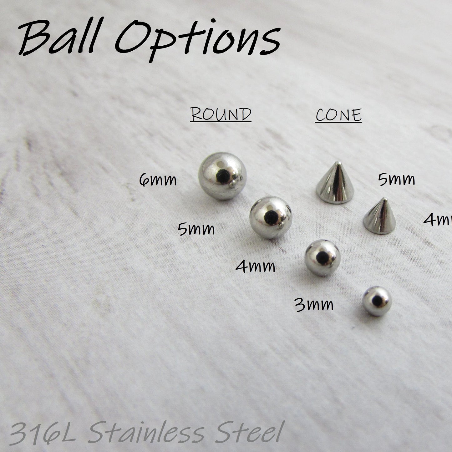 316L Stainless Steel Straight Barbell