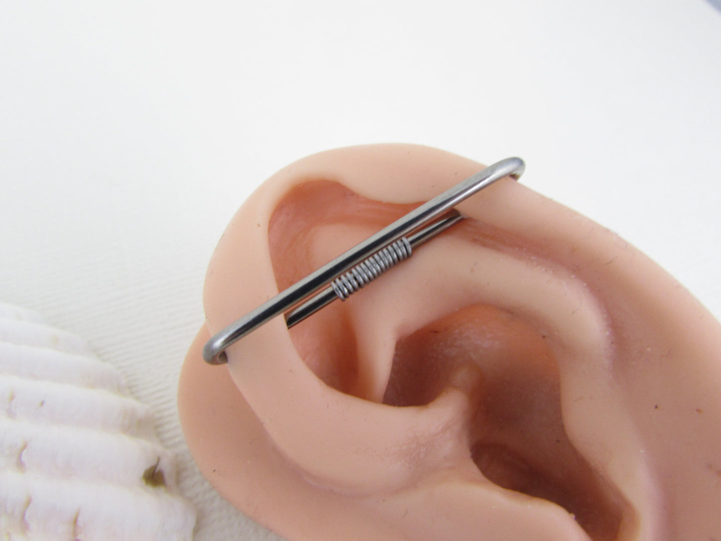 Niobium Pierced Industrial Ear Bar