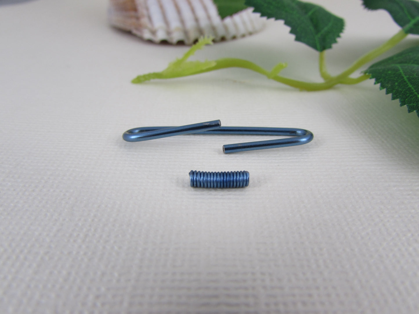 Niobium Blue Pierced Industrial Ear Bar
