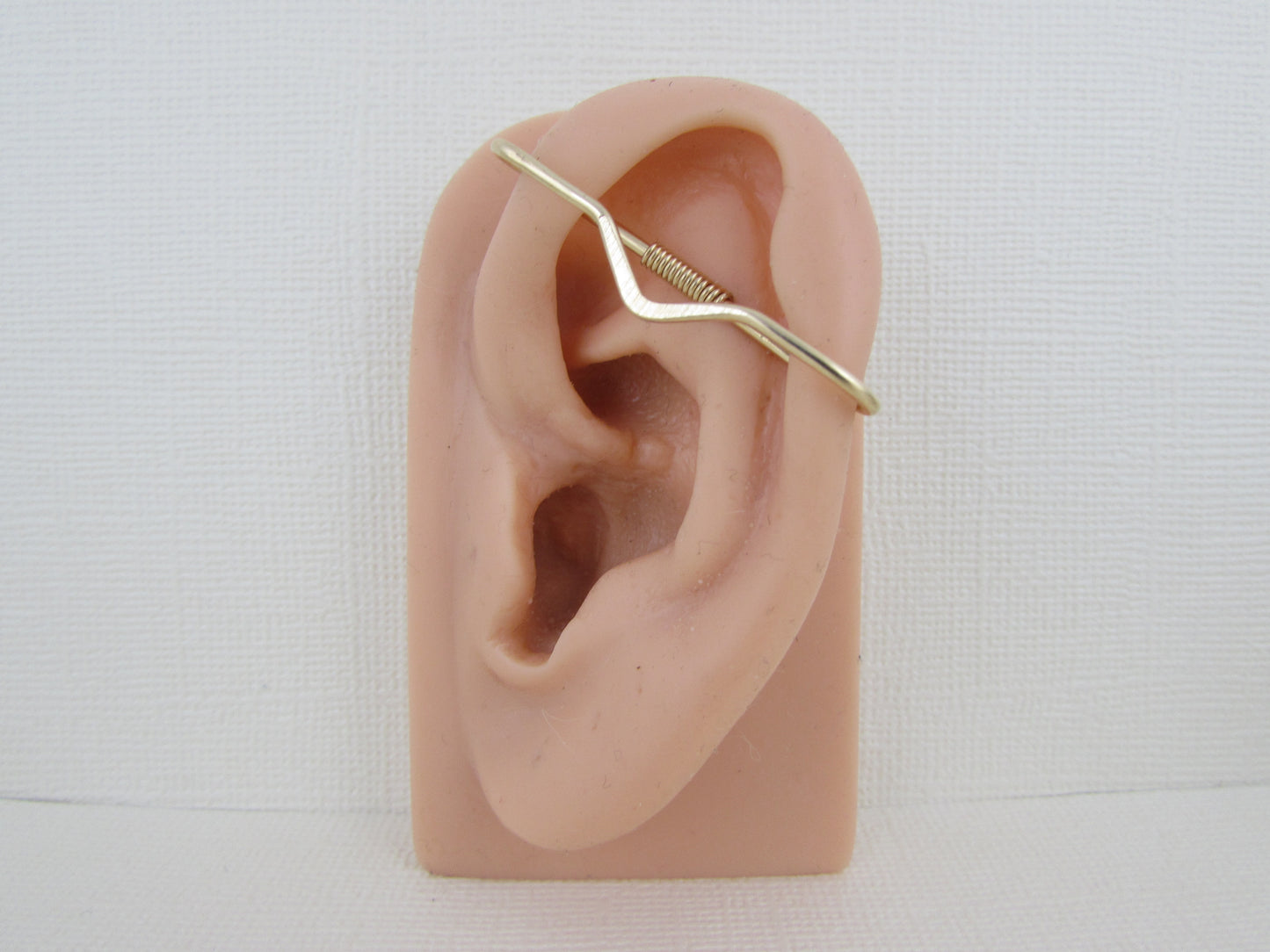 V 14k Yellow Gold Smooth Pierced Industrial Ear Bar