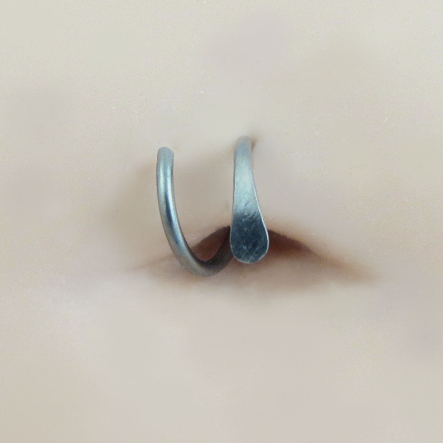 Niobium Spiral Belly Ring