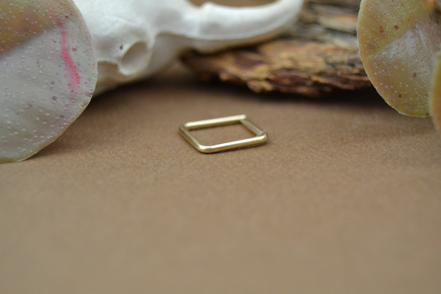 12ga Square 14k Gold Cartilage Earring