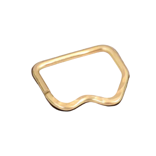Mountain 14k Yellow Gold Textured Seamless Nipple Ring
