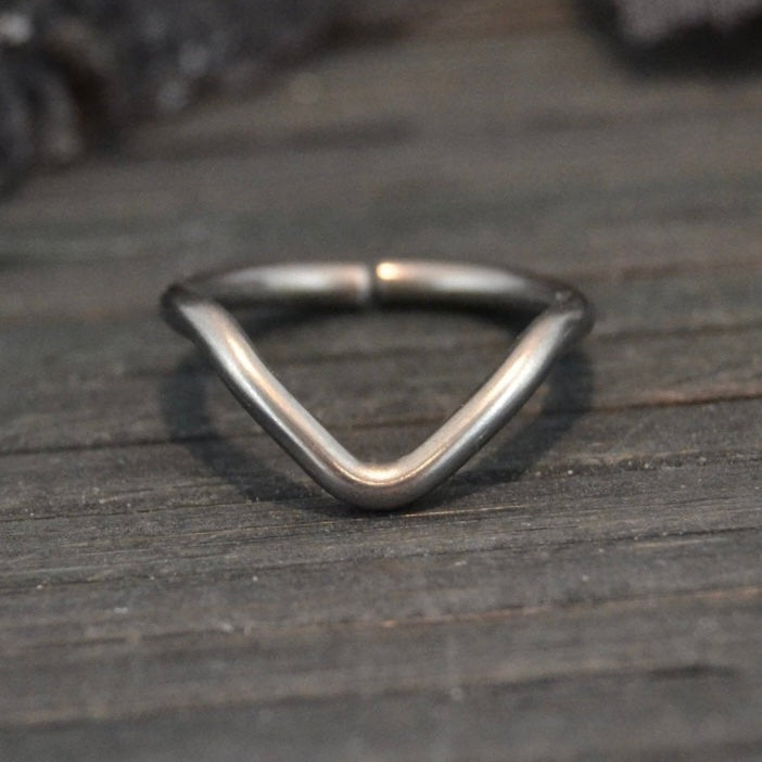 V Smooth Conch Earring Niobium