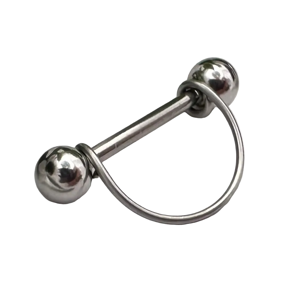 Simple Stirrup Nipple Ring 316L Stainless Steel - 1pc