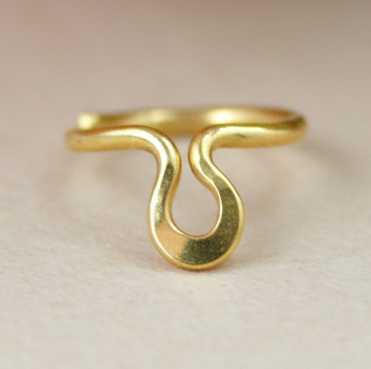 Abstract Seamless Ring - Gold, Rose Gold, Silver, Niobium - 22 to 14ga
