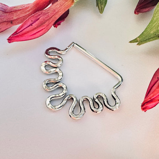 Squiggly Seamless Nipple Ring - all gauges and metals