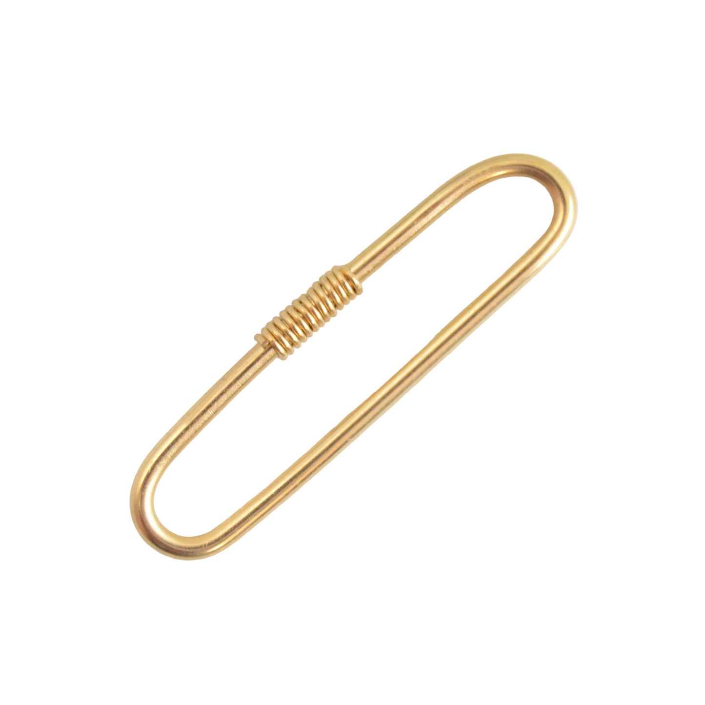 Simple Pierced Industrial Ear Bar Yellow Gold Fill