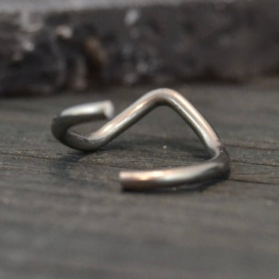 V Smooth Conch Earring Niobium