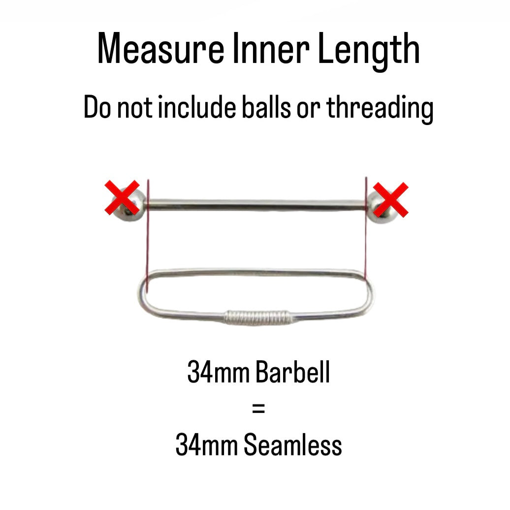 Simple Pierced Industrial Ear Bar Yellow Gold Fill