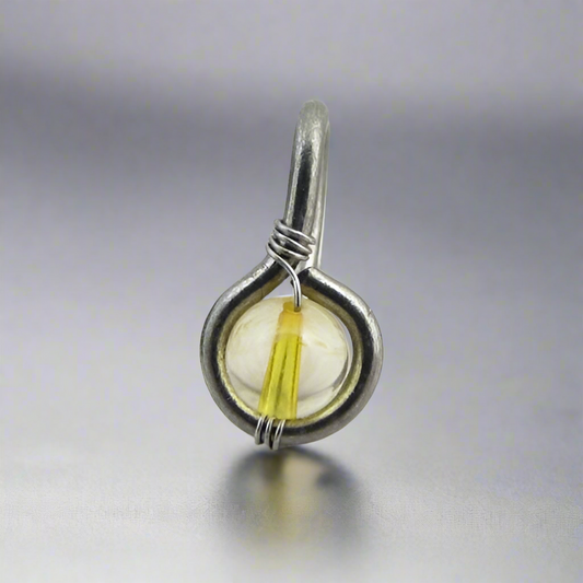 Gemstone Non Dangle Belly Ring - Niobium 16ga