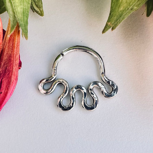 Squiggly Septum Ring - 18ga 16ga 14ga