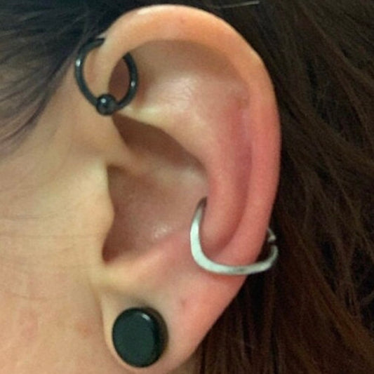 V Smooth Conch Earring 316L Stainless Steel