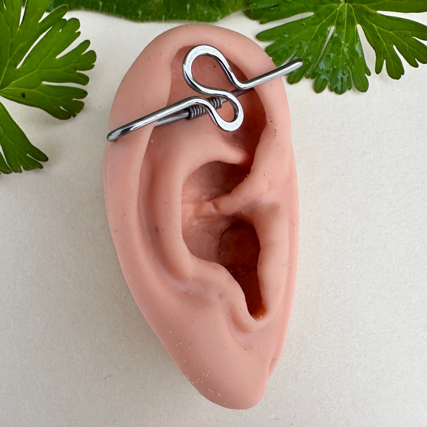 Abstract Seamless Industrial Piercing - 316L Stainless Steel, Titanium - 18ga 16ga