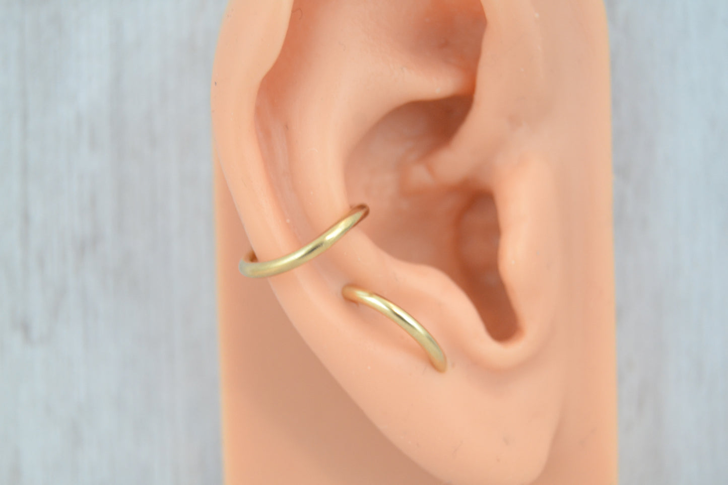 14ga 18k Yellow Gold Cartilage Earring