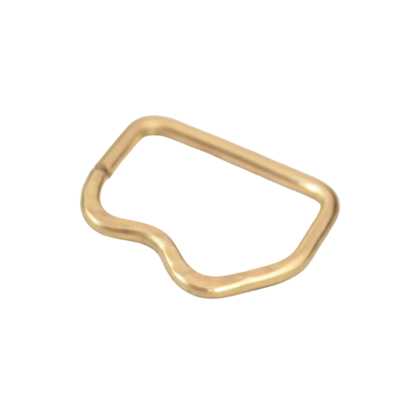 Mountain 18k Yellow Gold Textured Seamless Nipple Ring