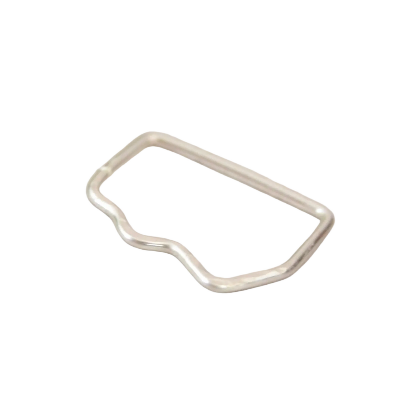 Mountain 14k Palladium White Gold Textured Seamless Nipple Ring