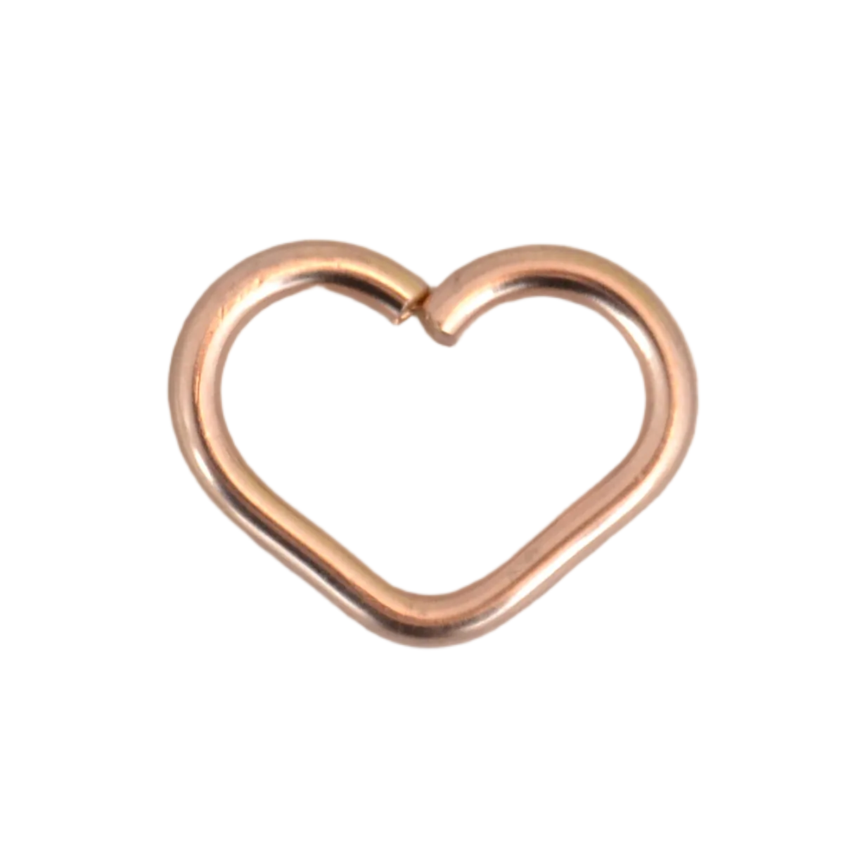 Heart 14k Rose Gold Seamless Ring