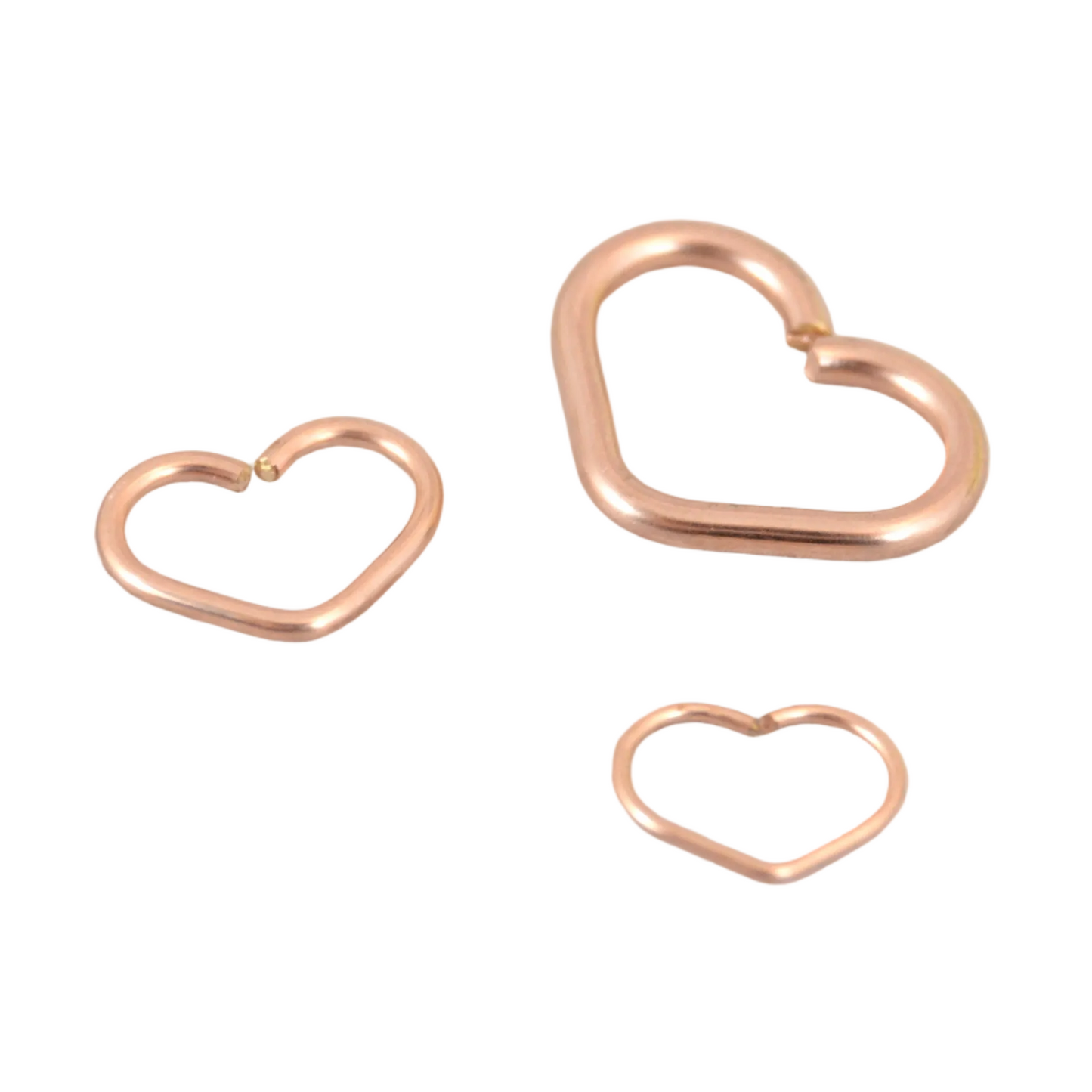 Heart 14k Rose Gold Seamless Ring