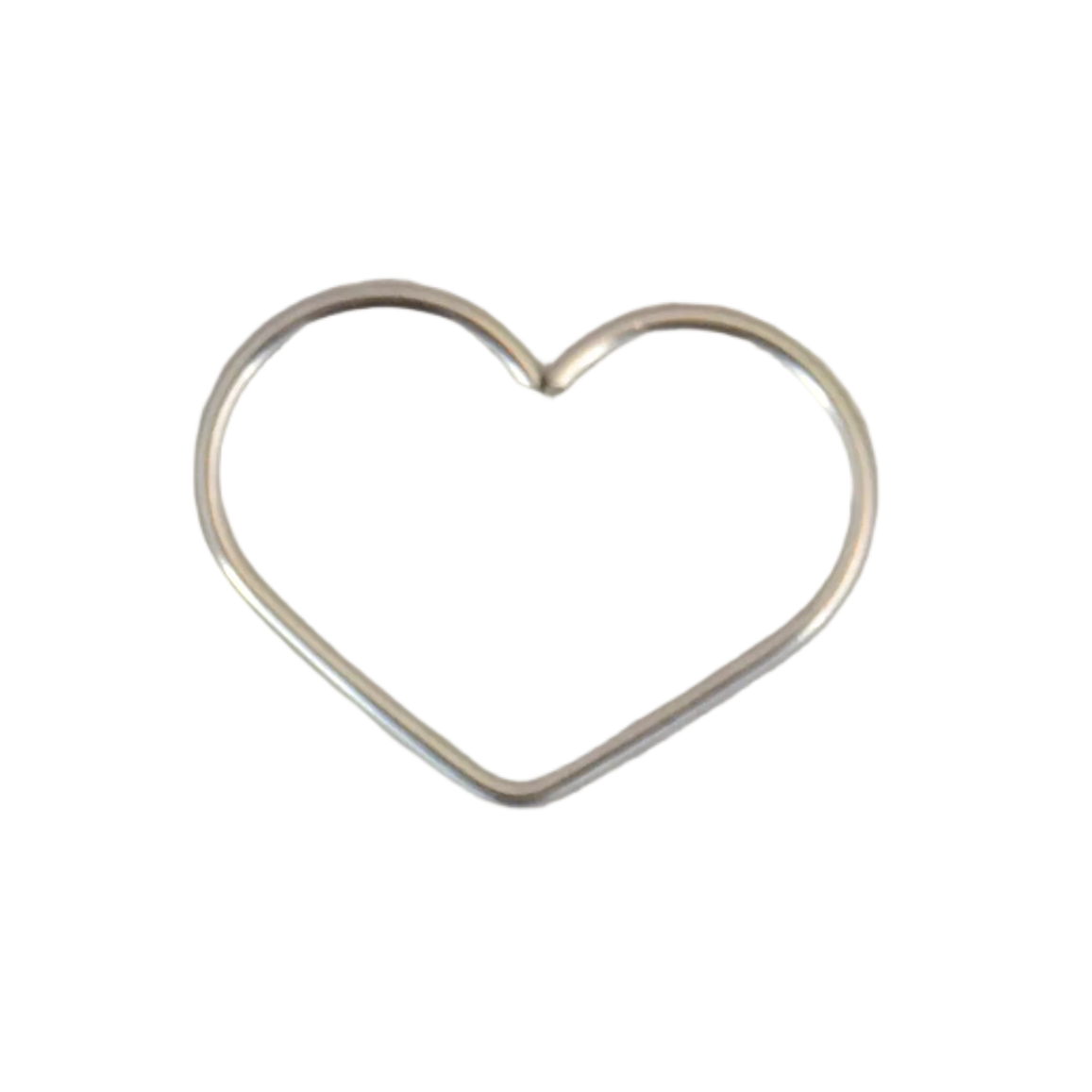 Heart Platinum Seamless Ring