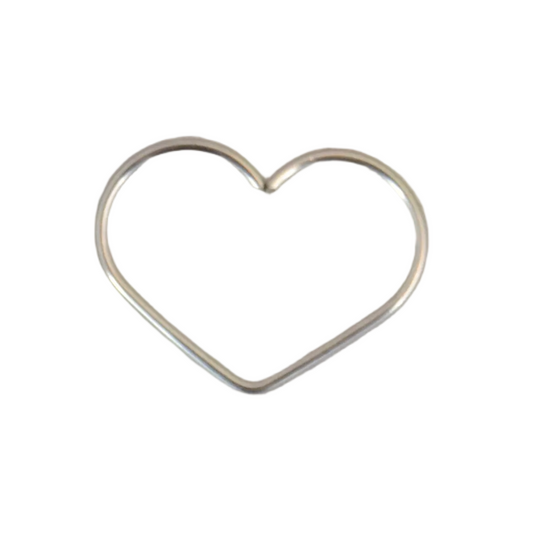 Heart Platinum Seamless Ring