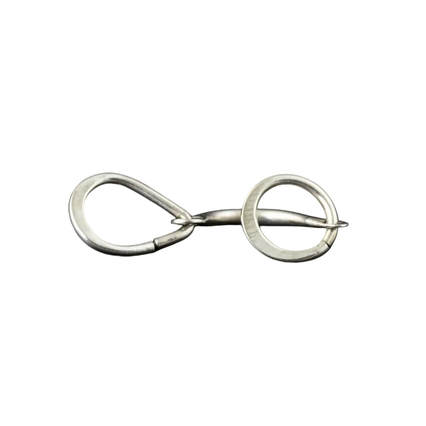 Abstract Removable O-Dangle Belly Ring - Gold, Rose Gold, Silver, Niobium - 16ga 14ga 12ga