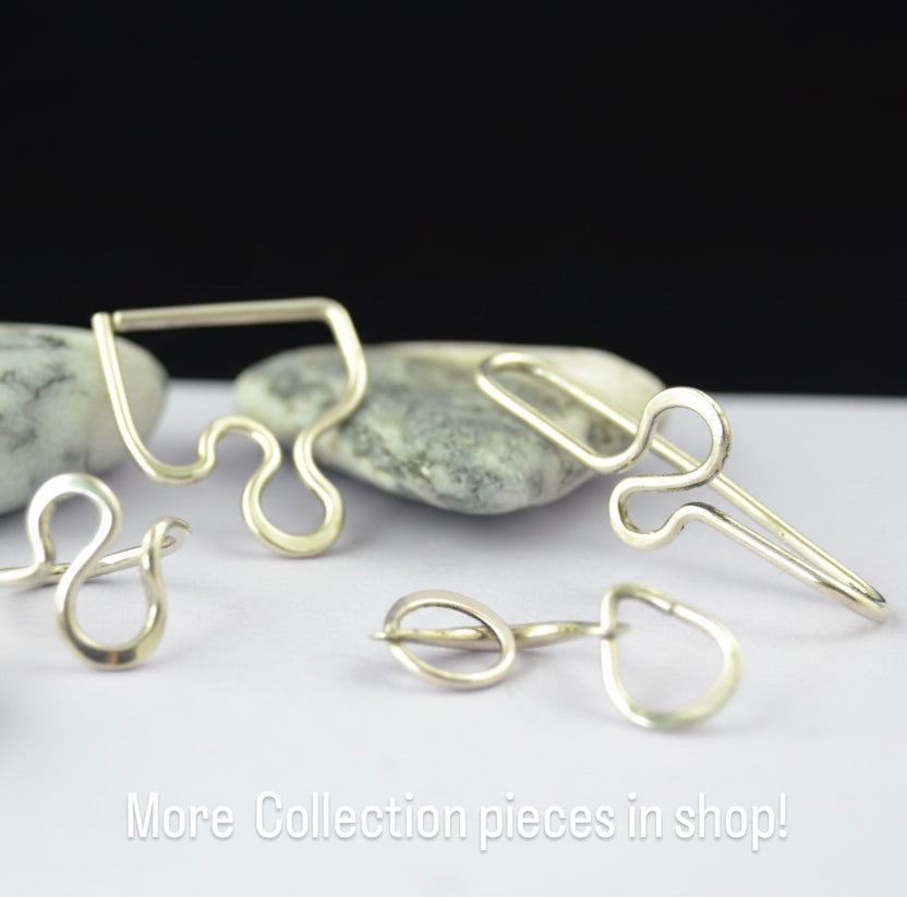 Abstract Seamless Industrial Piercing - 316L Stainless Steel, Titanium - 18ga 16ga