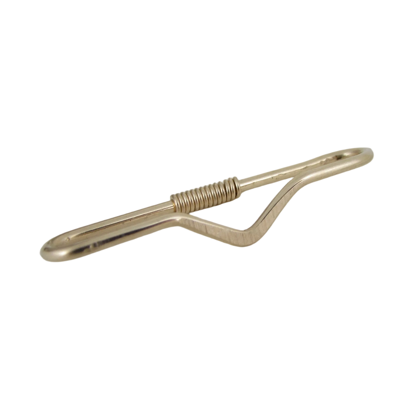 V 14k Yellow Gold Smooth Pierced Industrial Ear Bar