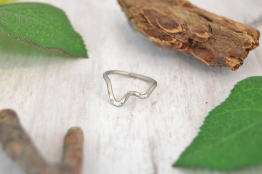Titanium Mountain Seamless Cartilage Ring