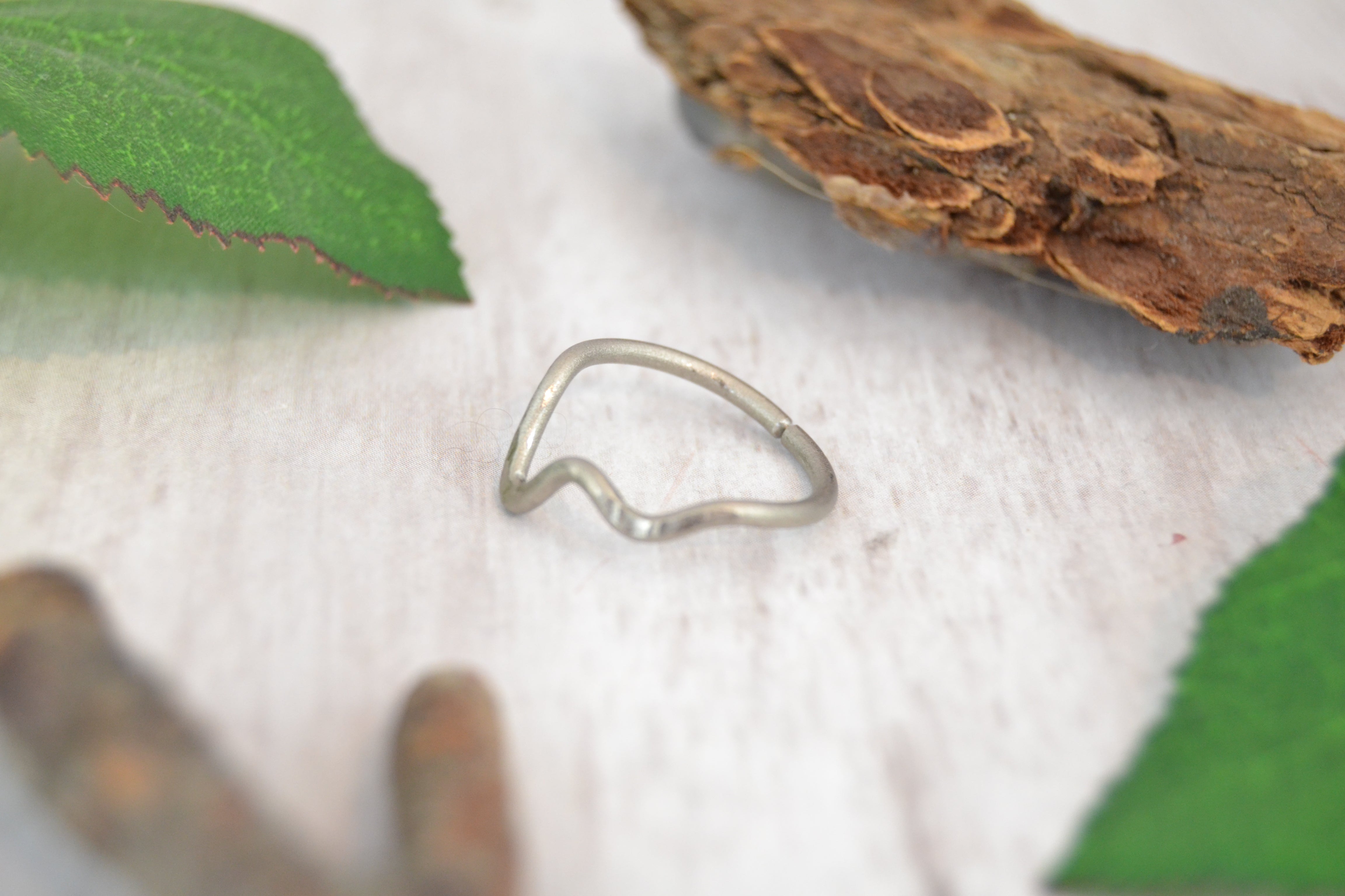 Titanium Mountain Seamless Cartilage Ring
